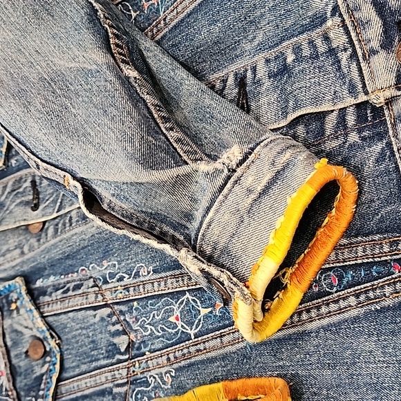 Hand Embroidered Jean Jacket - Picture 12 of 12